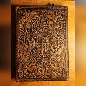 Leather Embossed Brown Journal, Made in Italy, Brand New